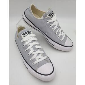 Converse Chuck Taylor All Star Low Top Light Gray Canvas Sneakers Unisex W7/M5